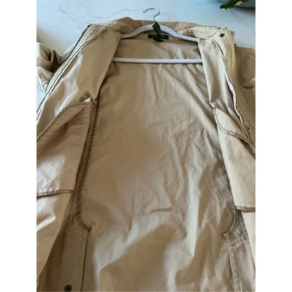 Lauren Ralph Lauren Chore Barn Jacket Sz LP Taupe Nice!